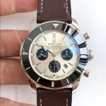 Swiss Replica Breitling Superocean Heritage II Chronograph 7750 Watch Silver Dial_th.jpg